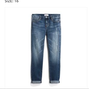 Studio Blue Kenova Skinny Distressed Rolled Jean - Like New